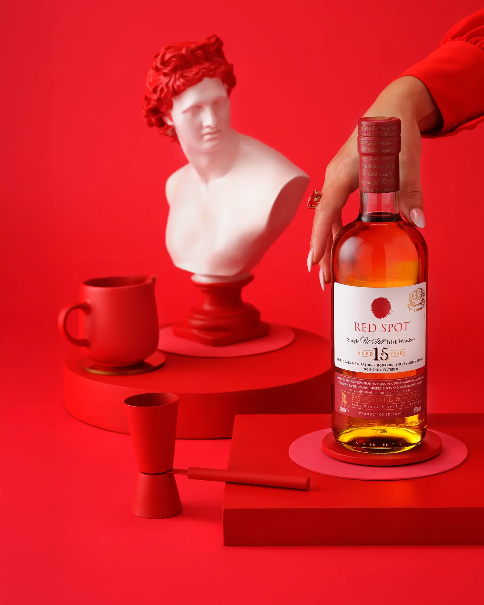 A colour social media campaign for Red Spot Whiskey